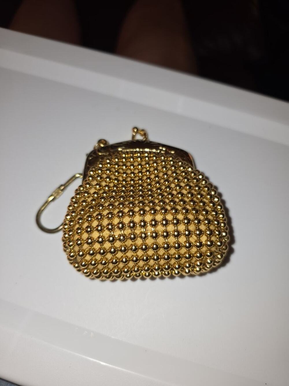 Vintage Gold Mesh Coin Purse